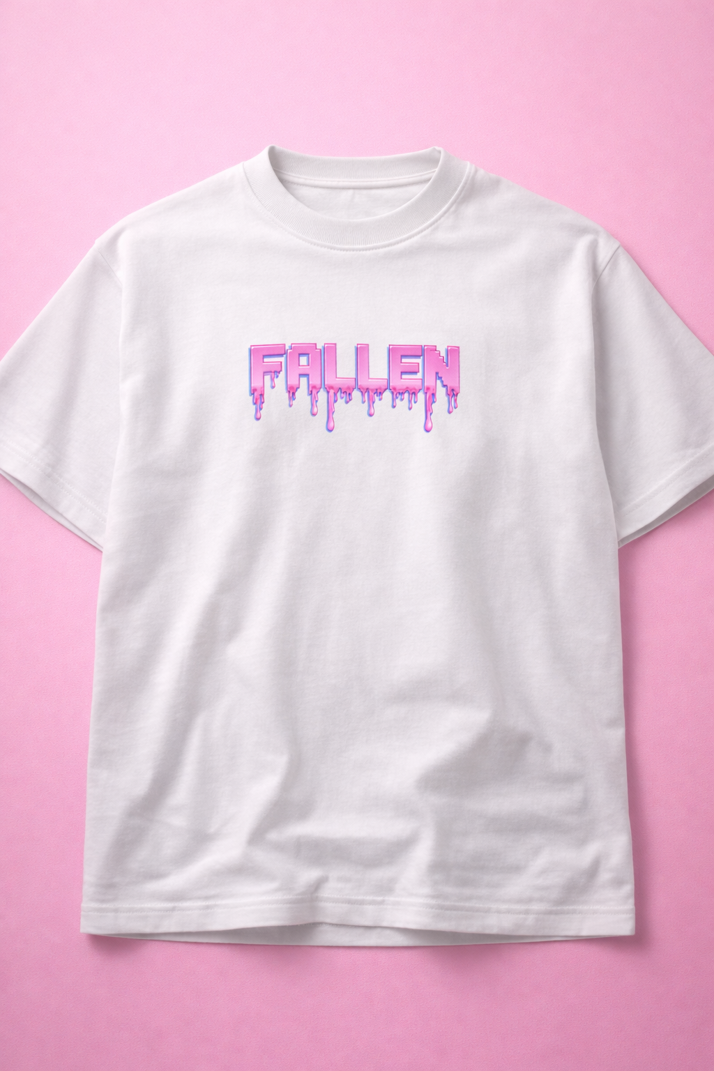 Fallen Tee — Oversized White T-Shirt