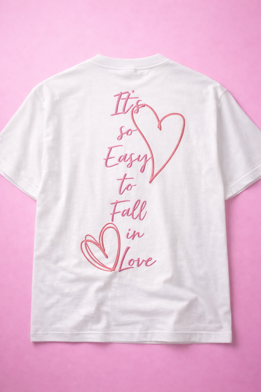 Fallen Tee — Oversized White T-Shirt