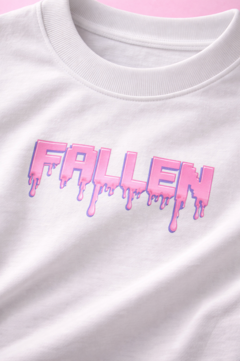 Fallen Tee — Oversized White T-Shirt