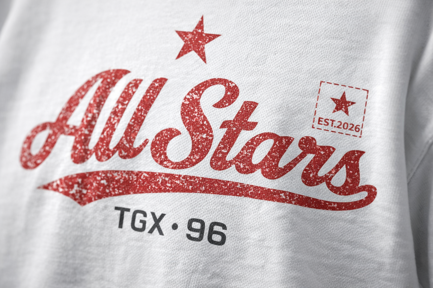 All Stars — Oversized White T-Shirt