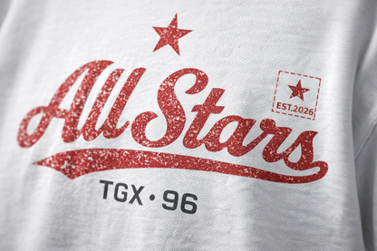 All Stars — Oversized White T-Shirt