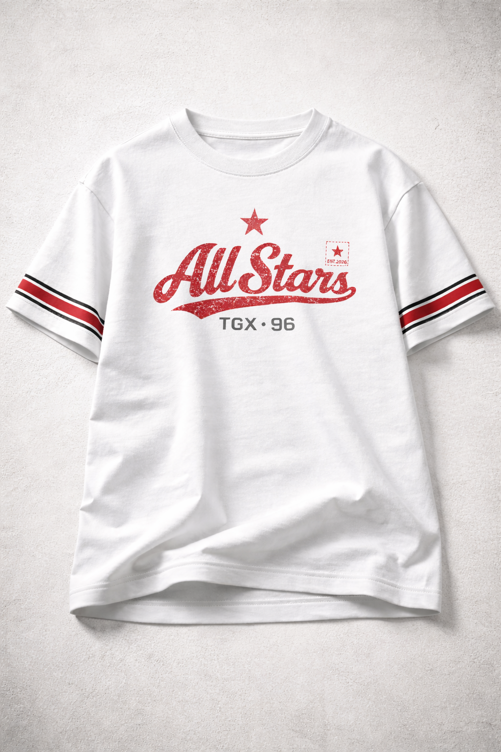 All Stars — Oversized White T-Shirt