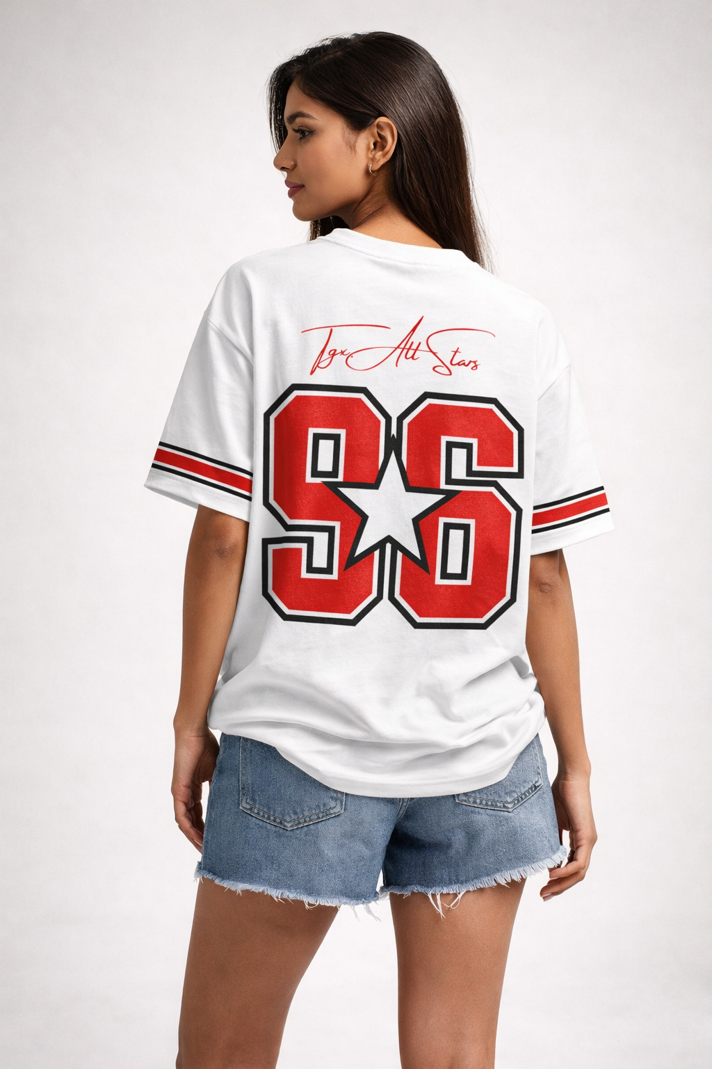 All Stars — Oversized White T-Shirt