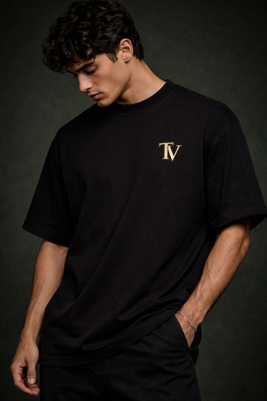 Premier Standard — Oversized Black T-Shirt